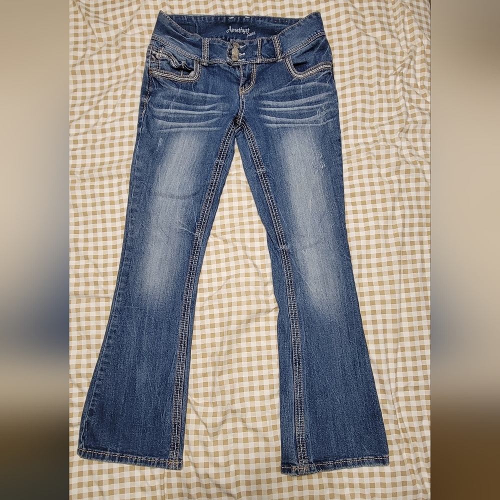 Amethyst Jeans Flare in Deep Blue